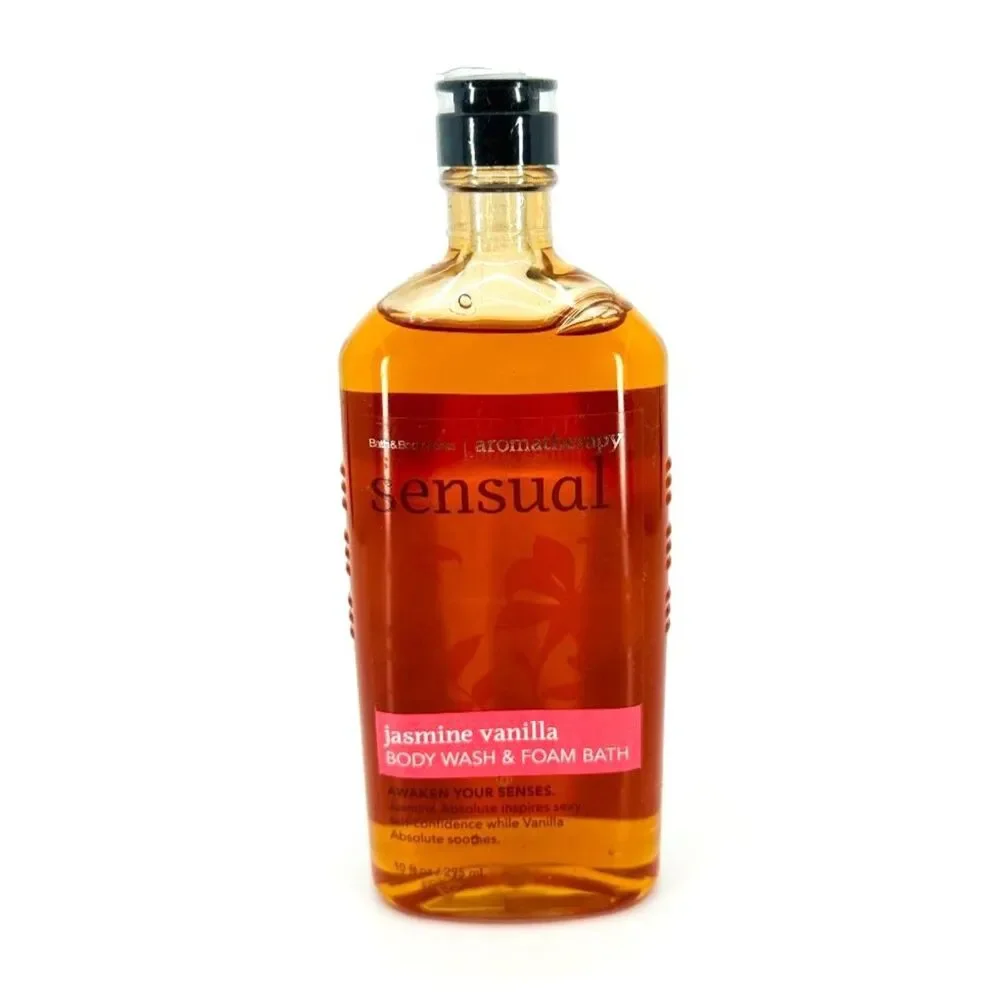 Bath & Body Works Aromatherapy Sensual Jasmine Vanilla Body Wash 10 fl oz *NEW